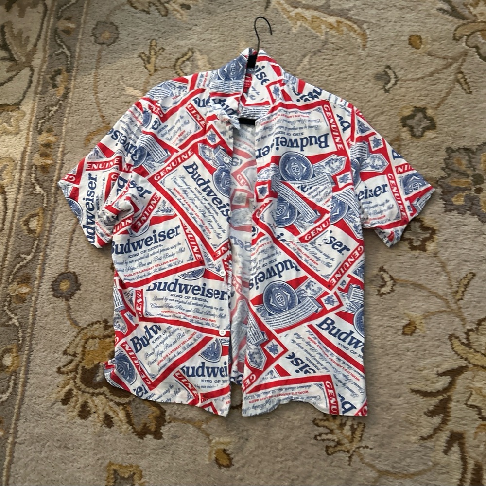 Budweiser party Red, White, And Blue Logo Shirt